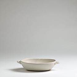 オーバルグラタン皿（小）グレーホワイト
