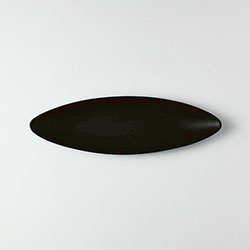 LT　オーバル皿（黒）26×8