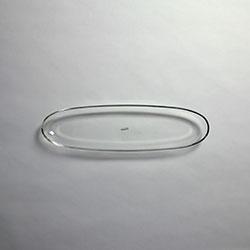 ガラス楕円皿　ミュゼ　41×11.5