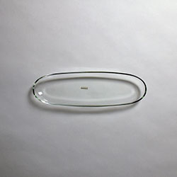 ガラス楕円皿　ミュゼ　30×9.5