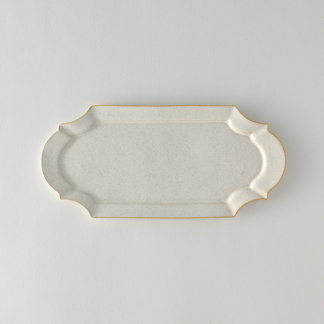 サコユリコ　フレームプレート　白