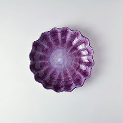 MATEUS　オイスター丸深皿24ｃ　紫