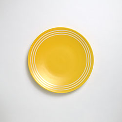 トリプル黄色丸皿25.5