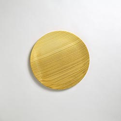 wood白木丸平プレート　21cm