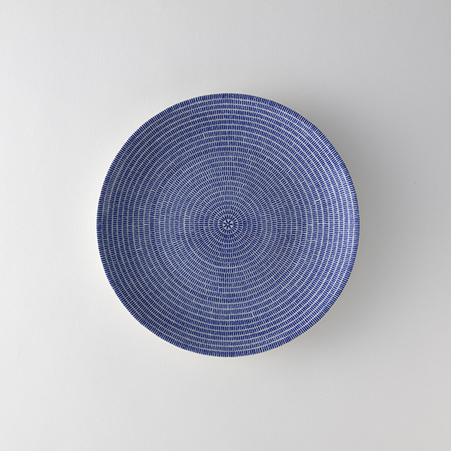 アラビア　アベック/24hプレート26cm　ブルー