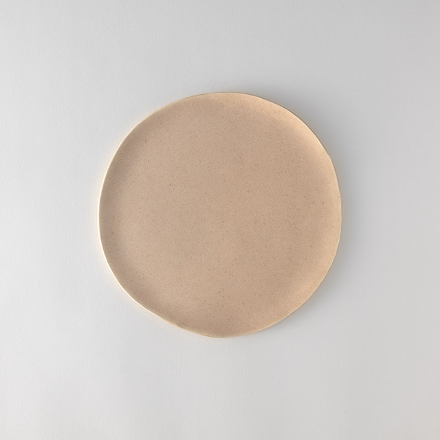 木村年克　26cmプレート　薄ピンク