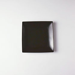 正方形皿（黒）JA　18×18