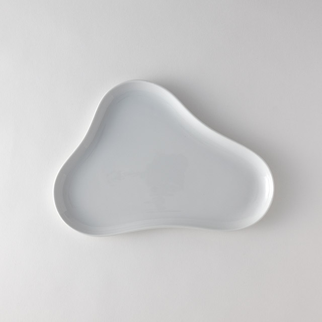 ロイヤルコペンハーゲン オーレ 変形皿 ホワイト