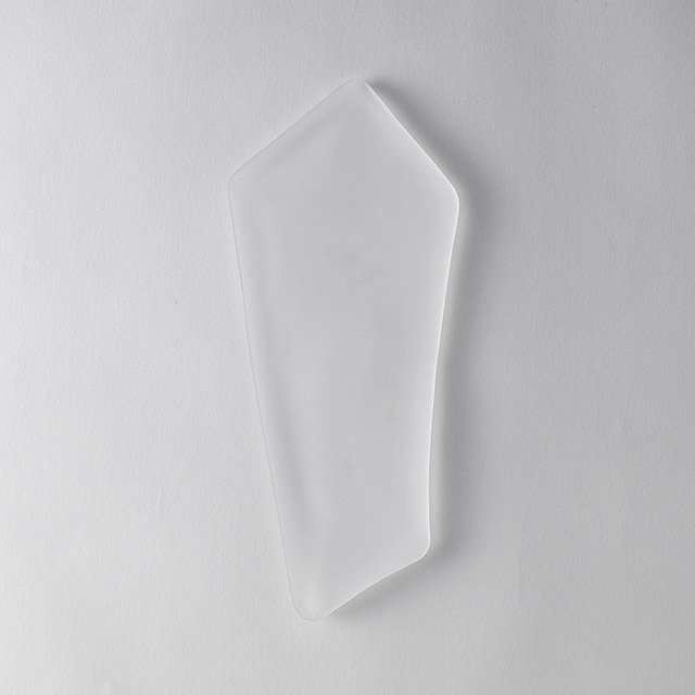 ガラス変形プレート氷紋フロスト　Ｍ