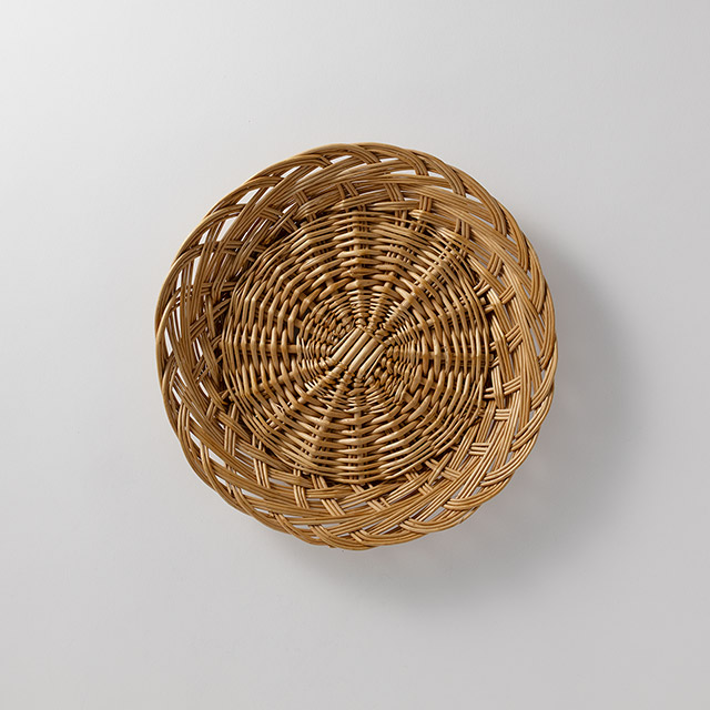 籐　プレート　丸25cm