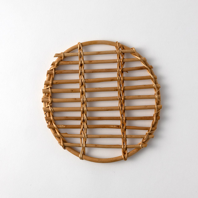 柳トレー 丸 19cm