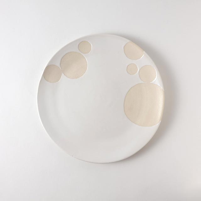 マルモン白の皿(大)稲葉周子