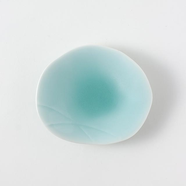 有田焼 小皿 グリーン