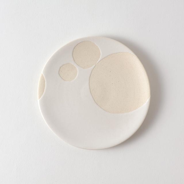 マルモン白の皿(小)稲葉周子