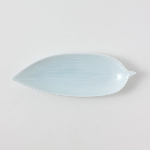 和食器　笹舟型皿小　清流