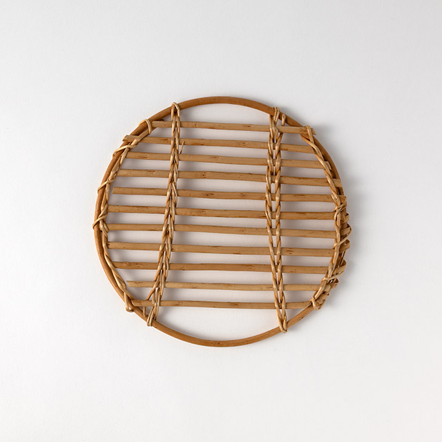 柳トレー　丸　20cm