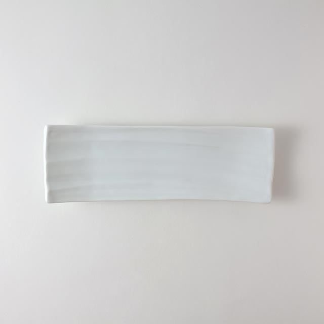 白プレーン長皿　29.5×9.5