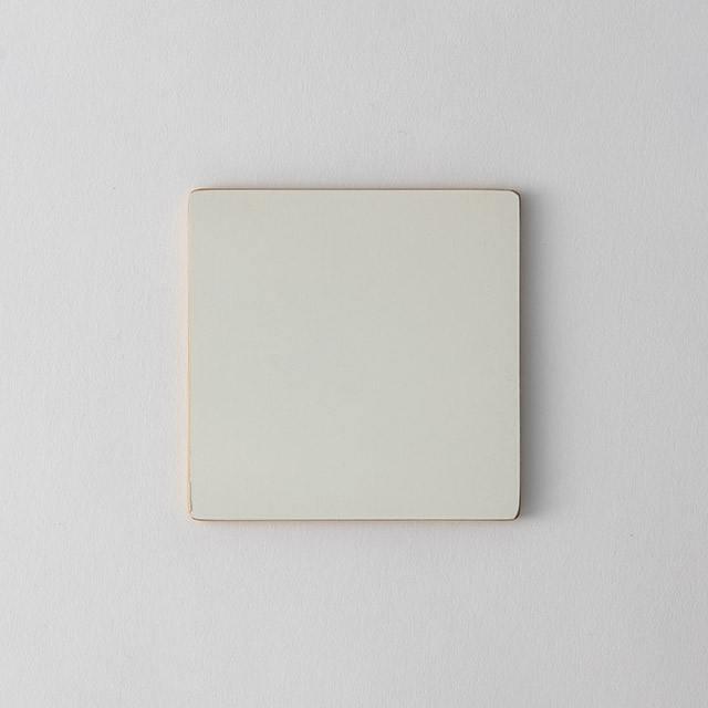 コースター　白　正方形