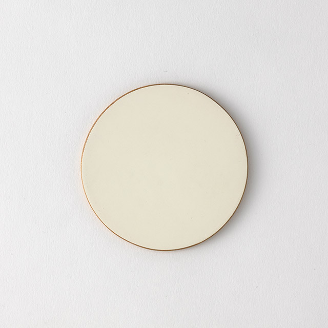 コースター 白の丸