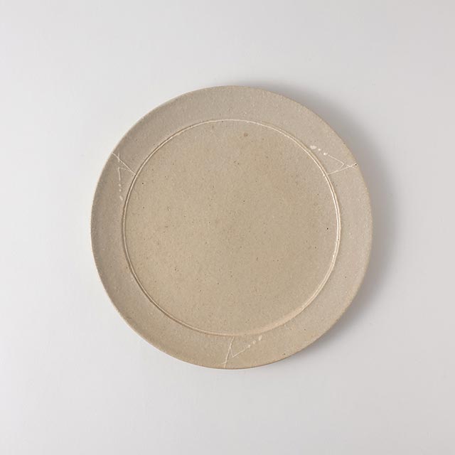 谷野明夫 中皿 ベージュ