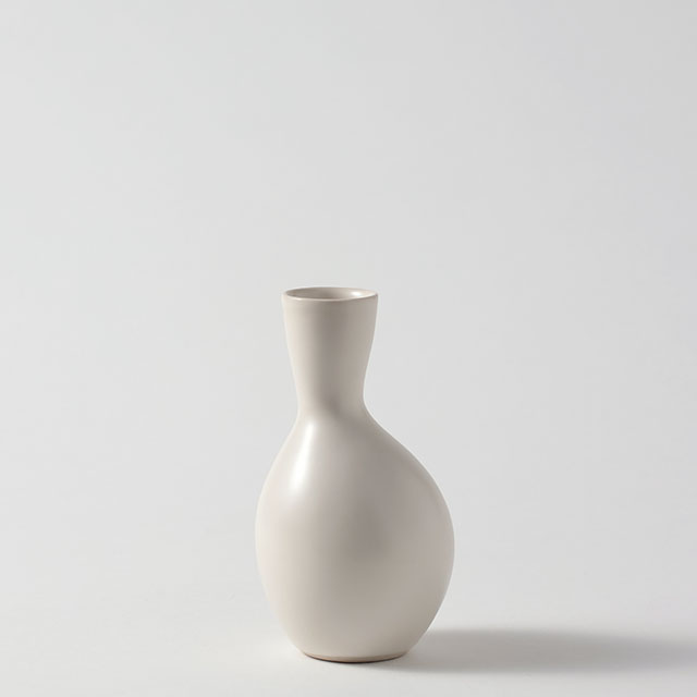 山田光　白磁艶消し徳利