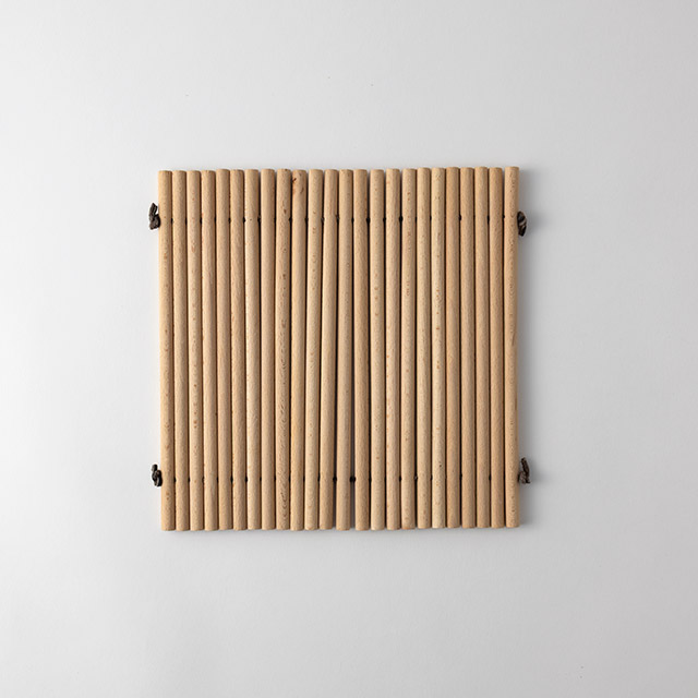 白木丸木　すだれ