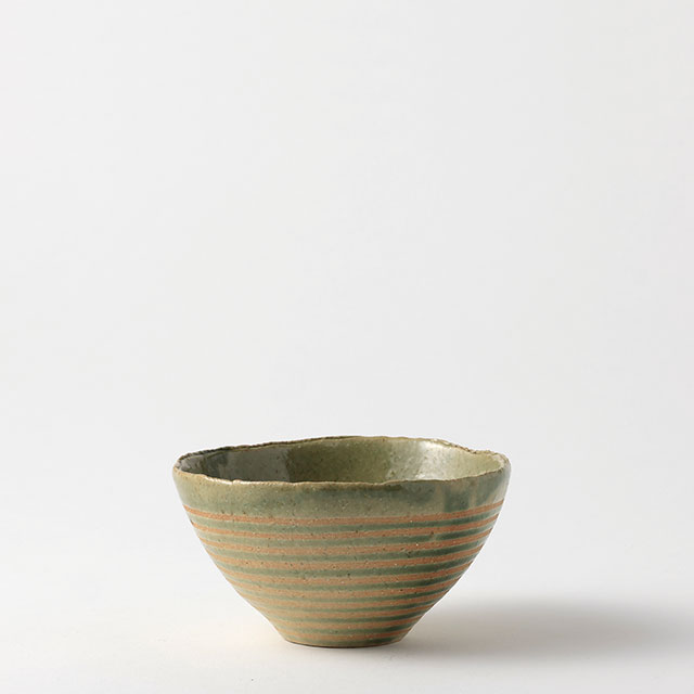 和）緑線文飯碗