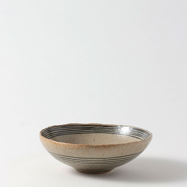 和)黒緑文 18cm 中鉢