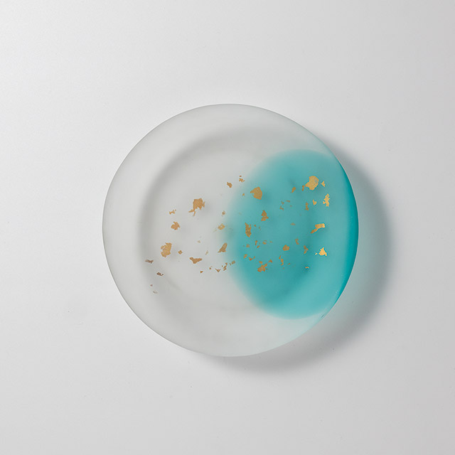 七夕 フロスト 丸小皿