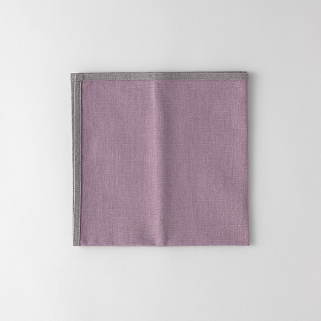 ナプキン 紫/Gr トリミング