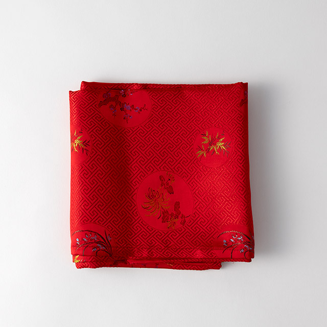 テーブルクロス(チャイナ)赤