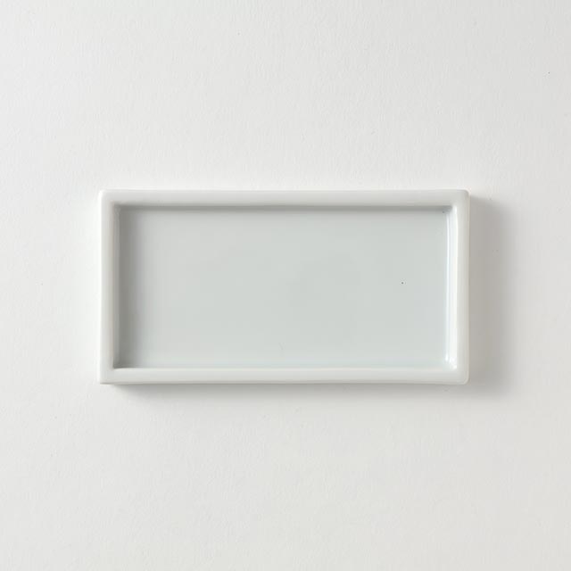 白ミニ 長方形皿 12/6.4