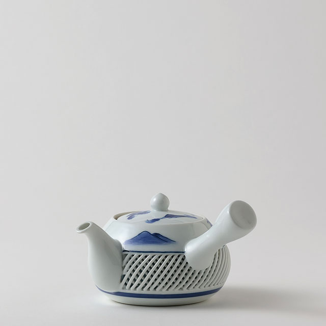 有田焼　網山水小茶器　急須