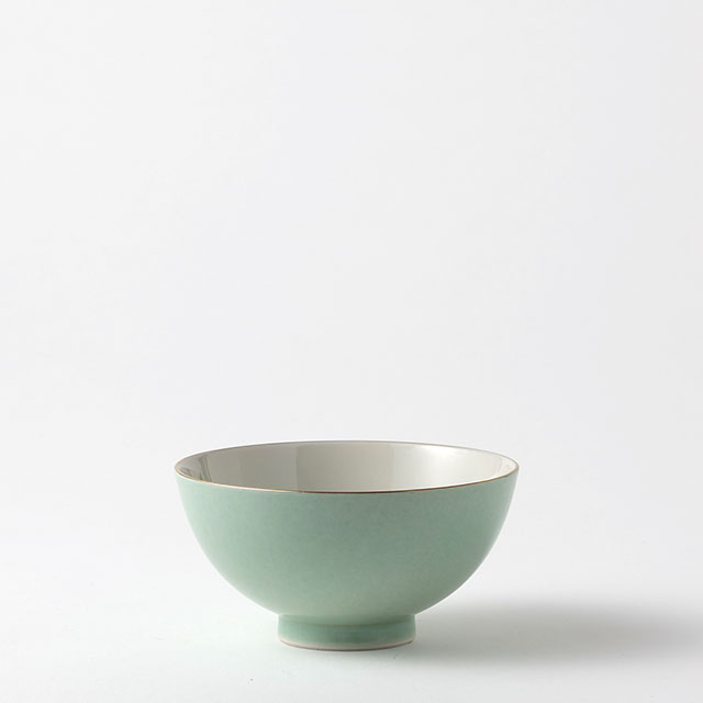 茶碗　深川モスGr　紫花