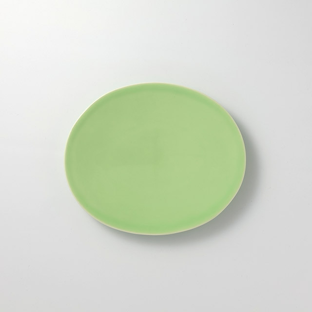 f&b オーバルプレート緑 M