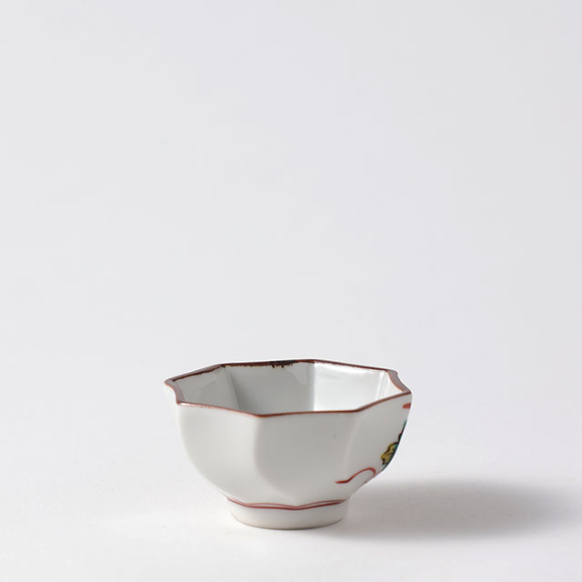 九谷焼　盃（花と鳥）