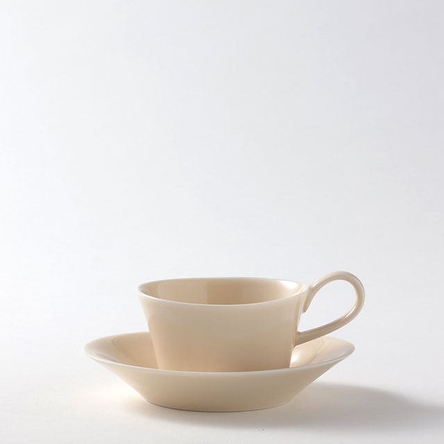 ベージュ オーバル皿AF C/S