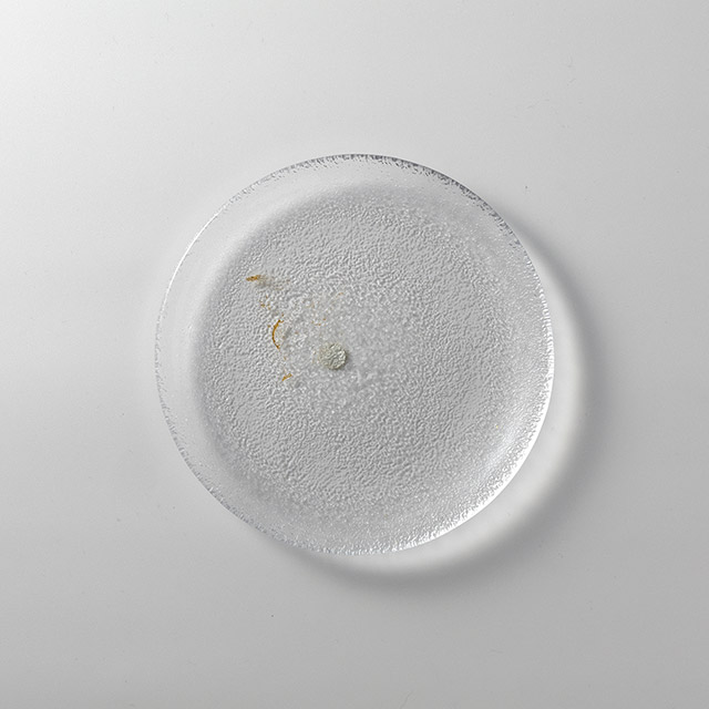 スガハラ金箔入りガラス皿