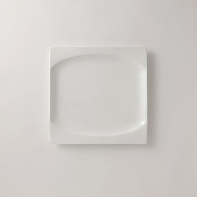 SAM&amp;SQ　スクエア皿　26.5cm　白