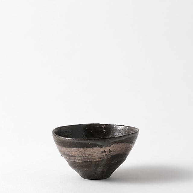 ミニ小鉢焼締め グリーンシルバー