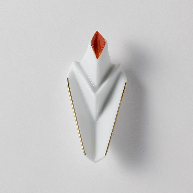 箸置 ツル 紅白