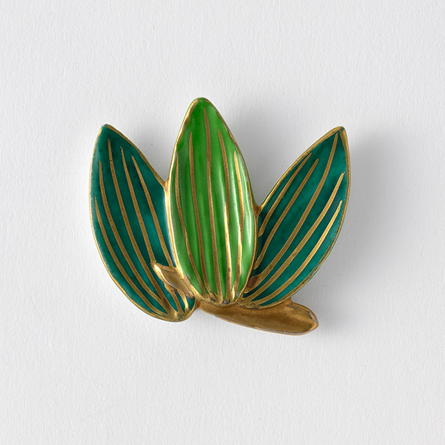 正月小物 竹 緑/金