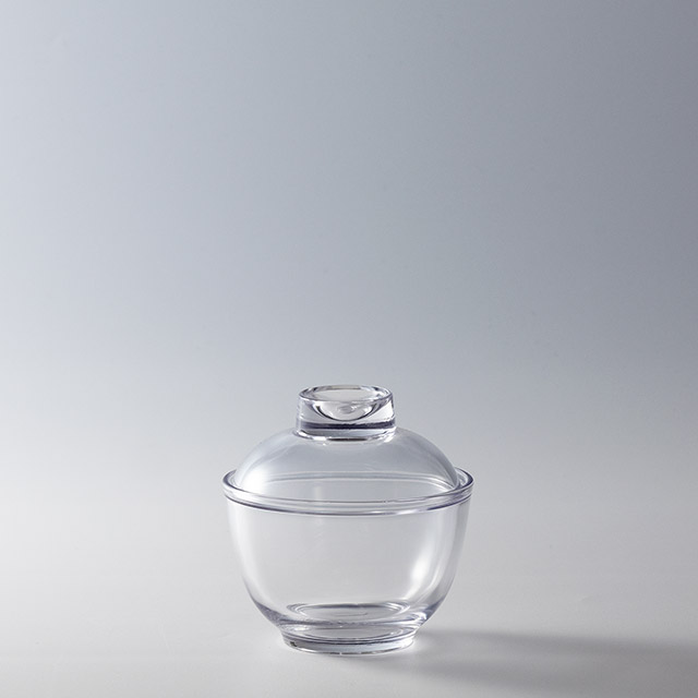 フタ付き ガラス碗(te)