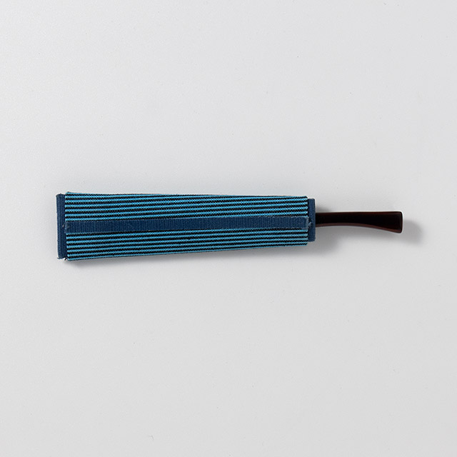 扇袋付き黒文字　ブルー