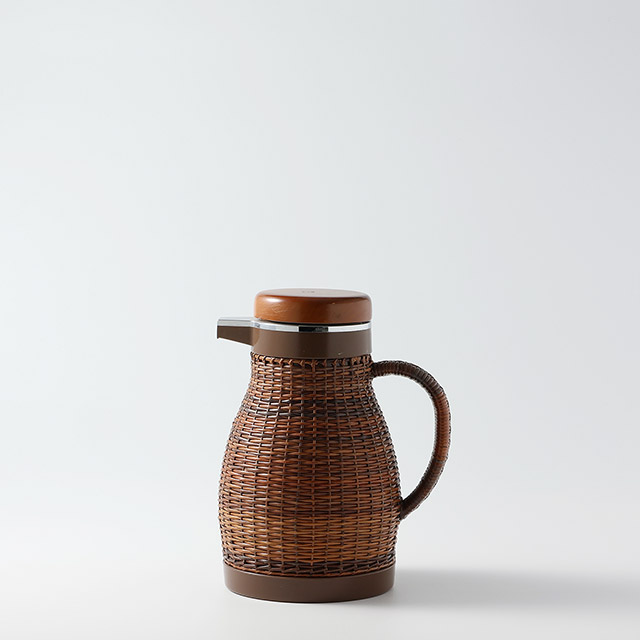 涼彩(籐)ポット<ブラウン>