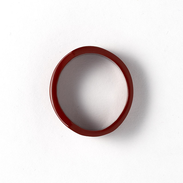 箸置 朱リング