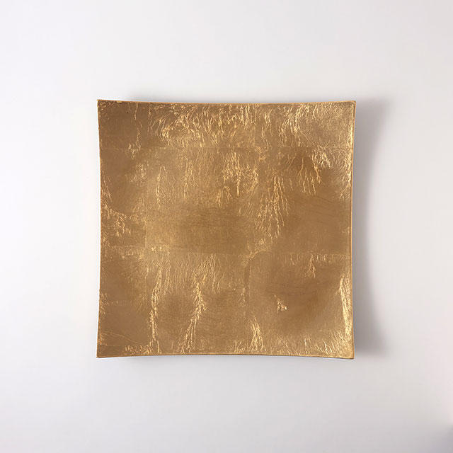 金箔　スクエアトレー　30cm