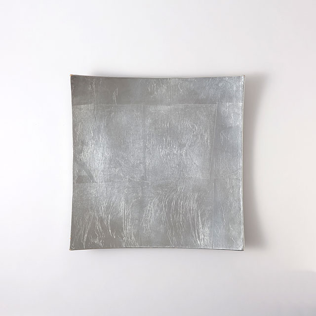 銀箔　スクエアトレー　30cm