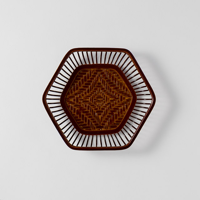 六角形 らんたい皿