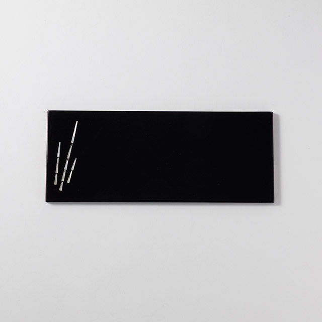 Urushi 黒シェルポイント長皿